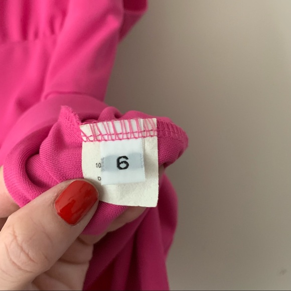 Intermix Hot Pink Cocktail Mini Dress - Picture 3 of 5